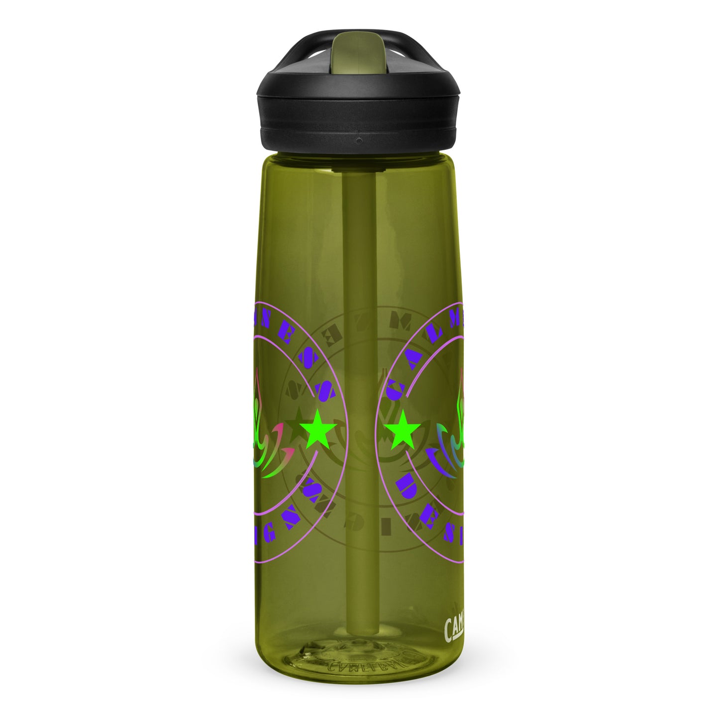 Yoga Meditation, Lotus Pose, Stars,  CALMNESS DESIGNS,  Creative Designer's,  Sports water bottle