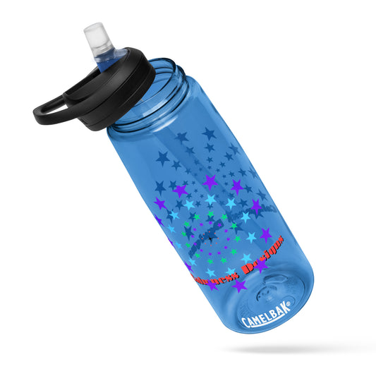 Stars Circle Icon,  Calmness Designs,  Sports water bottle