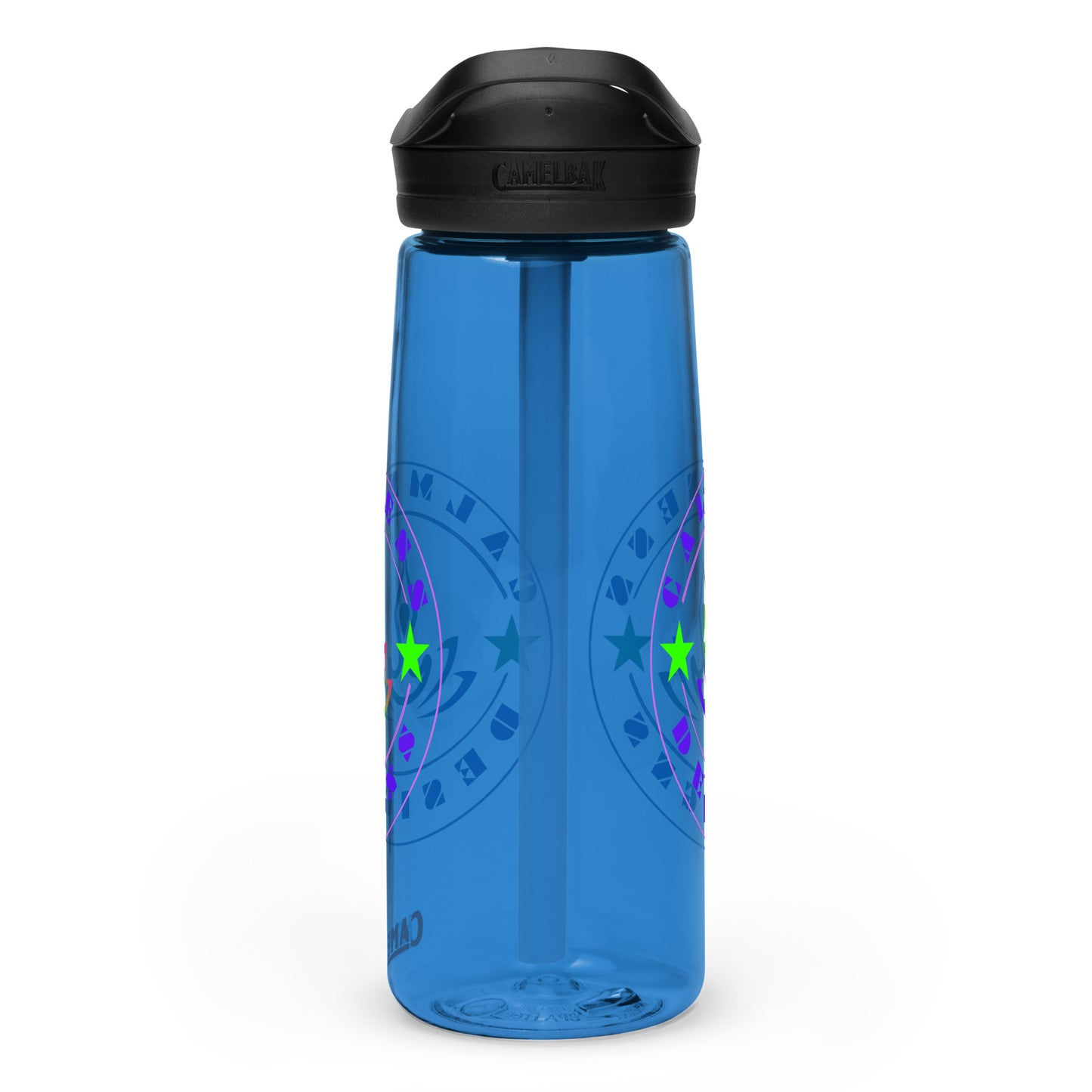 Yoga Meditation, Lotus Pose, Stars,  CALMNESS DESIGNS,  Creative Designer's,  Sports water bottle