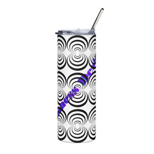 Round Circle Lines, Calmness Designs,  Stainless steel tumbler