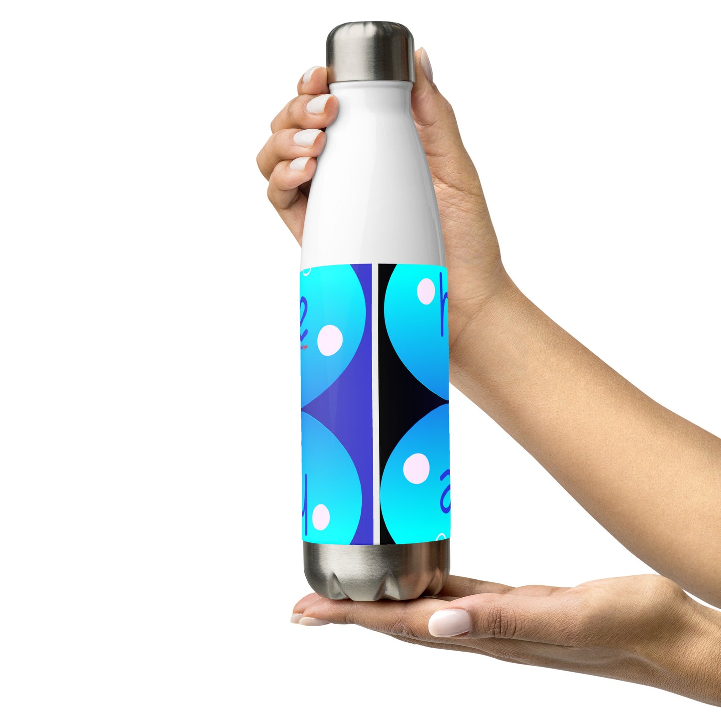 Elevated Cartoony HYDRATE, CALMNESS DESIGNS,  Creative Designer's,  Stainless steel water bottle