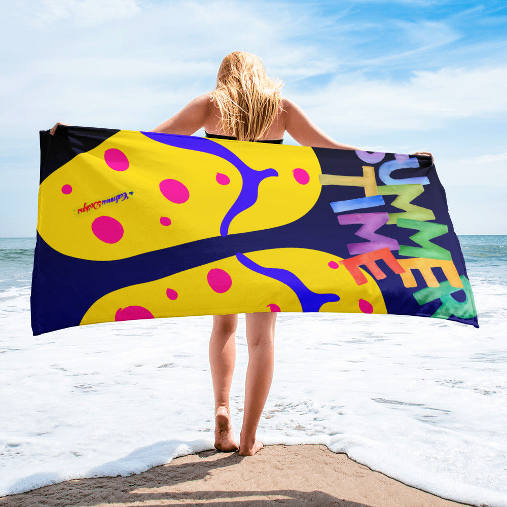 SUMMER TIME, Flip flop for Summer,  CALMNESS DESIGNS,  Creative Designer's,  Towel