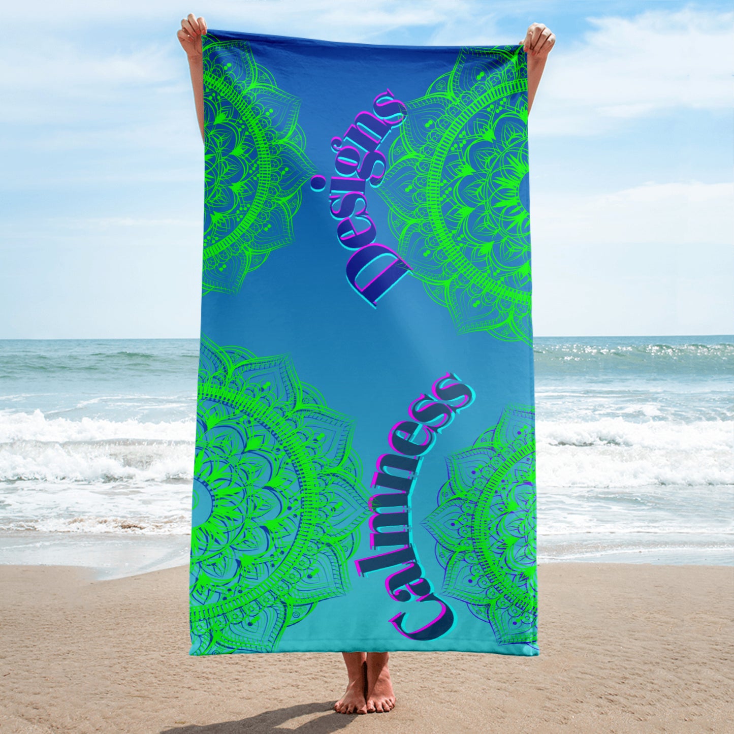 Luxury Mandala Designs, CALMNESS DESIGNS,  Creative Designer's,  Towel