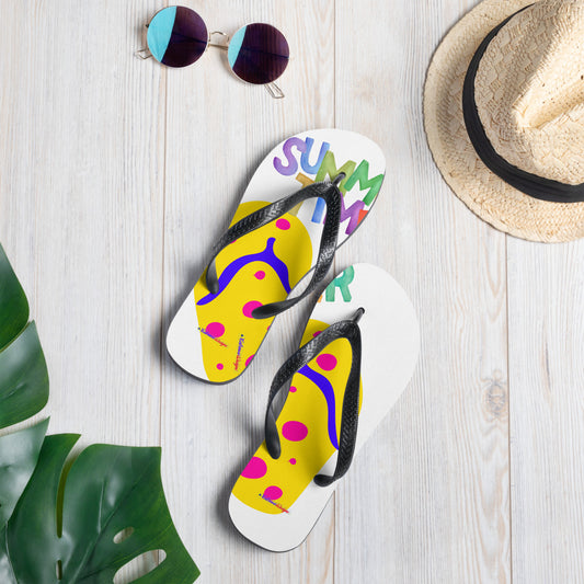 SUMMER TIME, Flip flop for Summer,  CALMNESS DESIGNS,  Creative Designer's, Flip-Flops