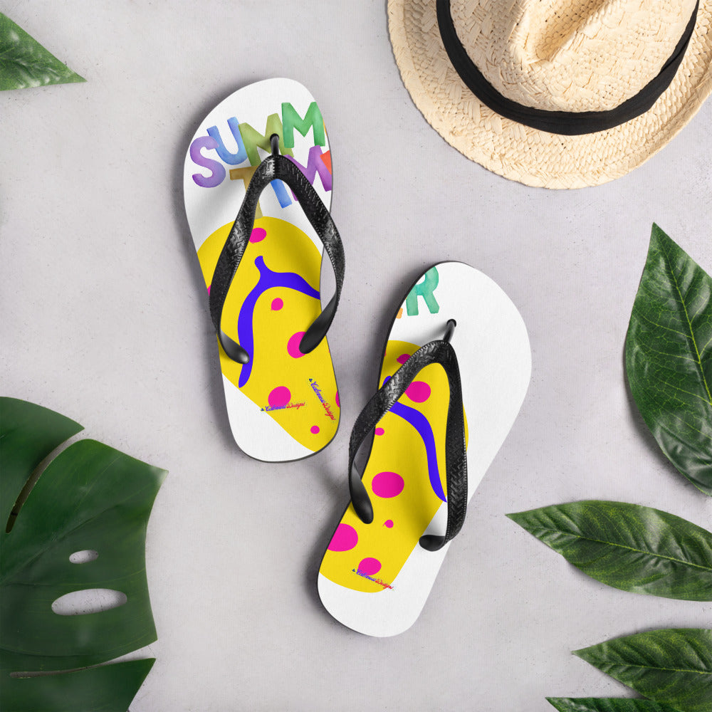 SUMMER TIME, Flip flop for Summer,  CALMNESS DESIGNS,  Creative Designer's, Flip-Flops