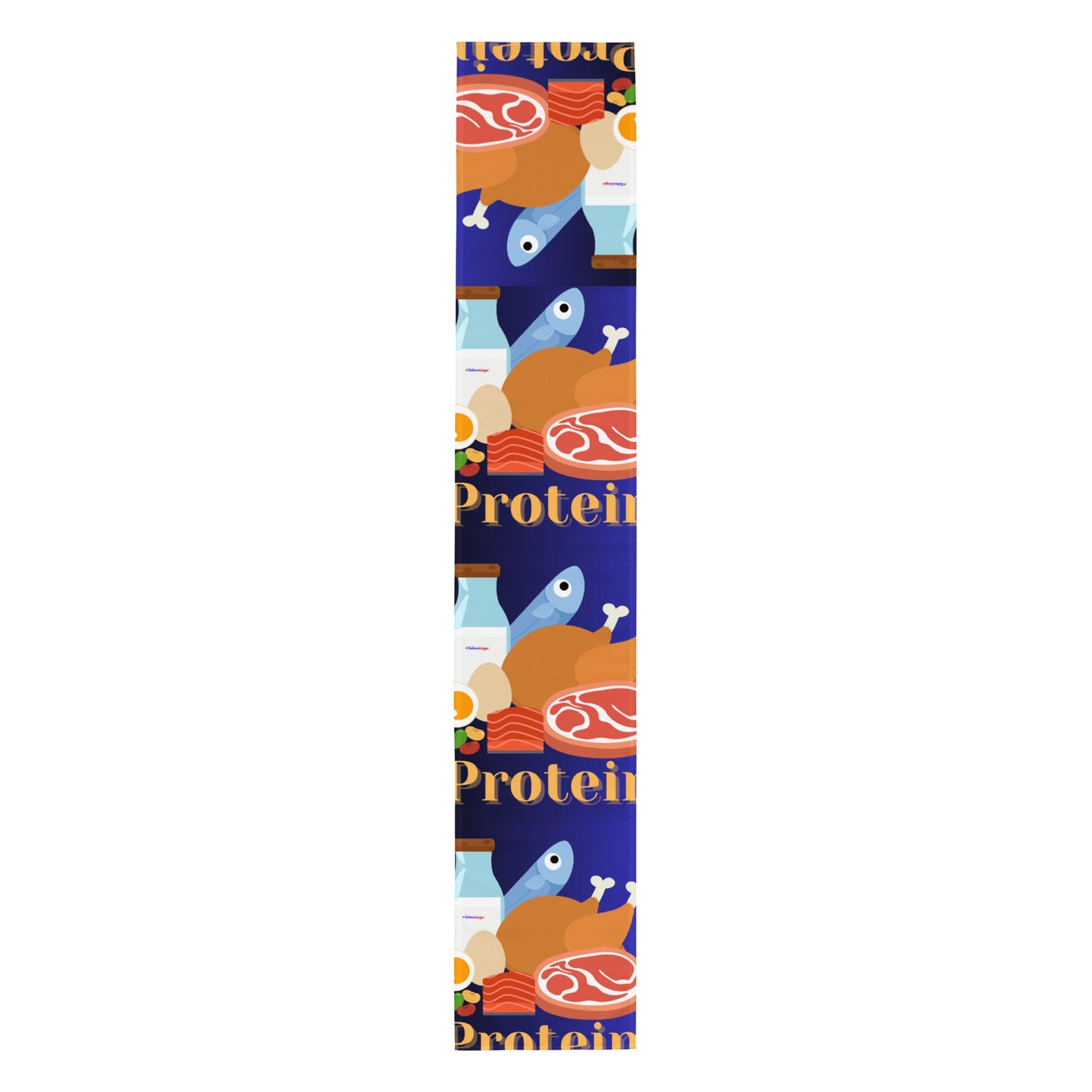 Protein FOOD Group, MILK, CHICKEN, FISH, EGG, MEAT, BACON,  CALMNESS DESIGNS,  Creative Designer's, Table runner