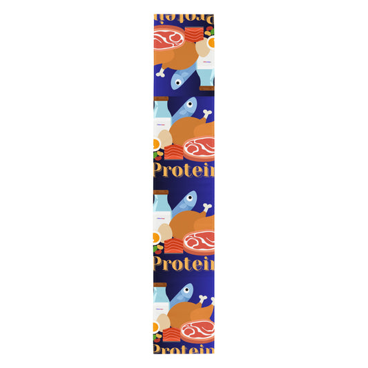 Protein FOOD Group, MILK, CHICKEN, FISH, EGG, MEAT, BACON,  CALMNESS DESIGNS,  Creative Designer's, Table runner