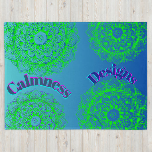 Luxury Mandala Designs, CALMNESS DESIGNS,  Creative Designer's,  Throw Blanket