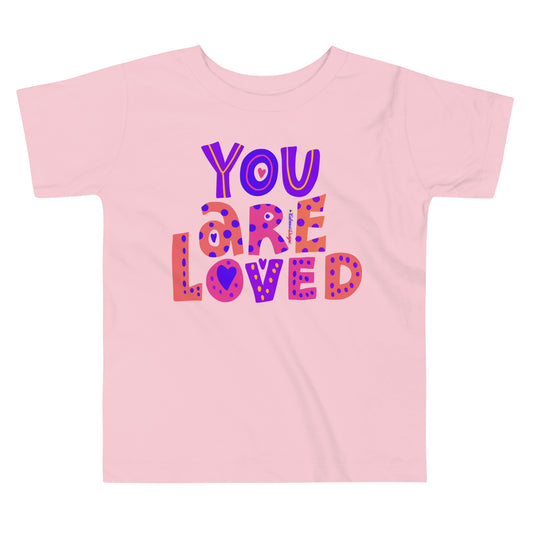 YOU ARE LOVED, Calmness Designs, Toddler Short Sleeve Tee