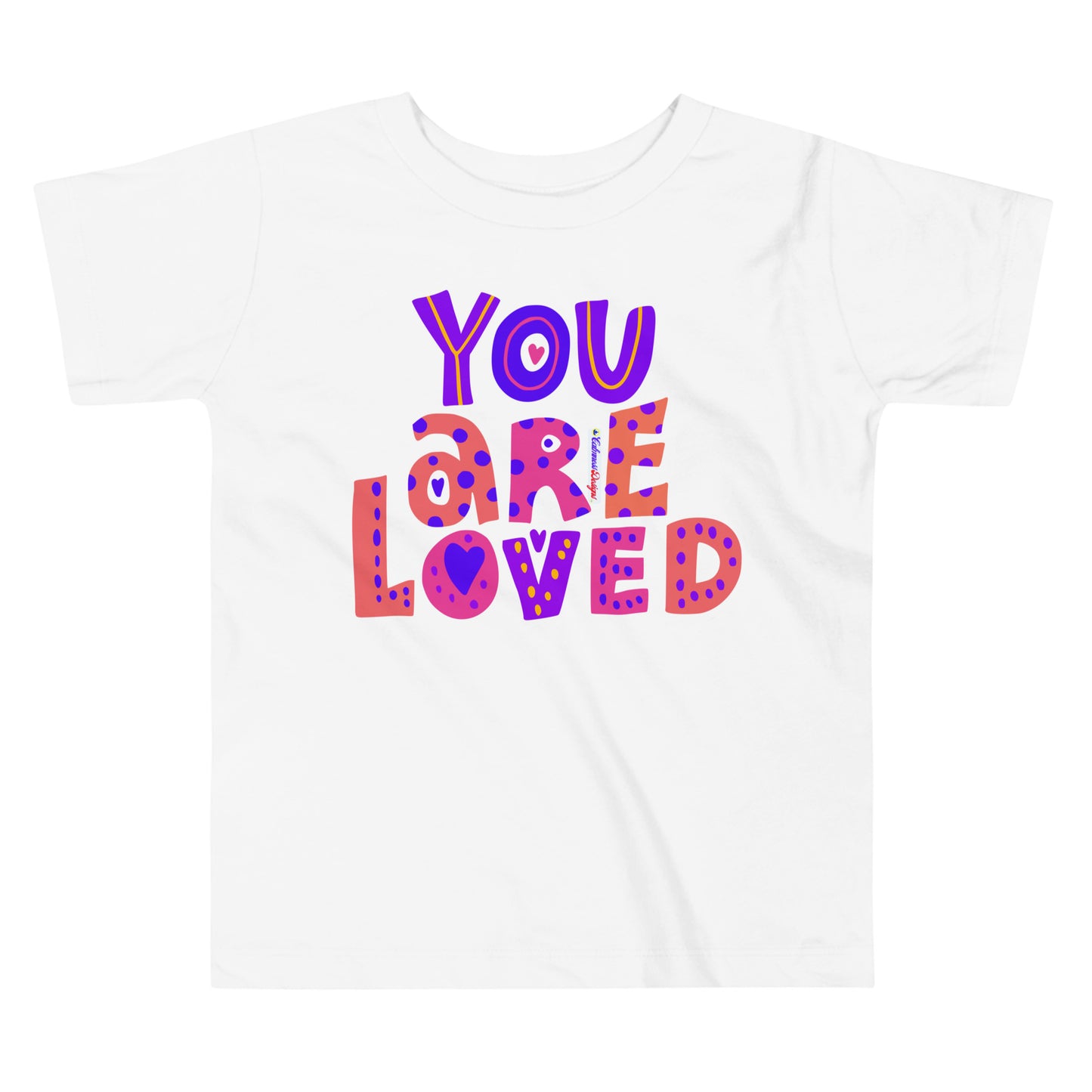 YOU ARE LOVED, Calmness Designs, Toddler Short Sleeve Tee