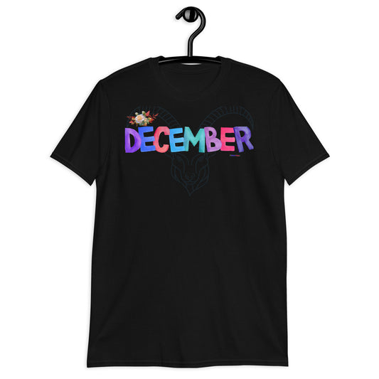 December, Calmness Designs,  Short-Sleeve Unisex T-Shirt