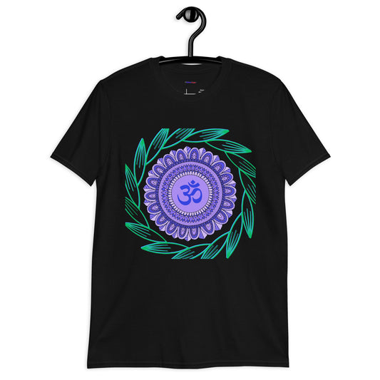 Mandala  On Ornament, Calmness Designs,   Short-Sleeve Unisex T-Shirt