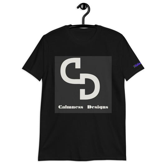 Calmness Designs, (C D) Logo, Creative Designs,  Short-Sleeve Unisex T-Shirt