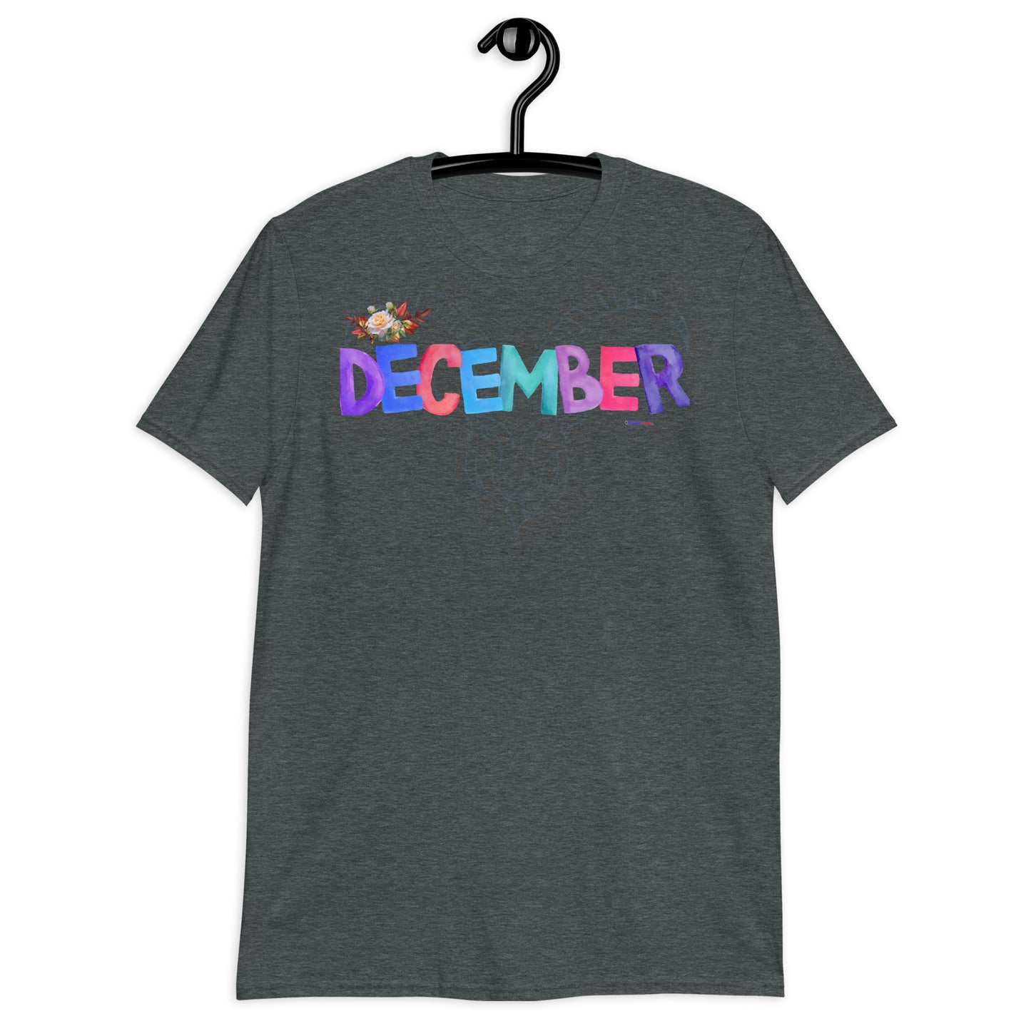 December, Calmness Designs,  Short-Sleeve Unisex T-Shirt