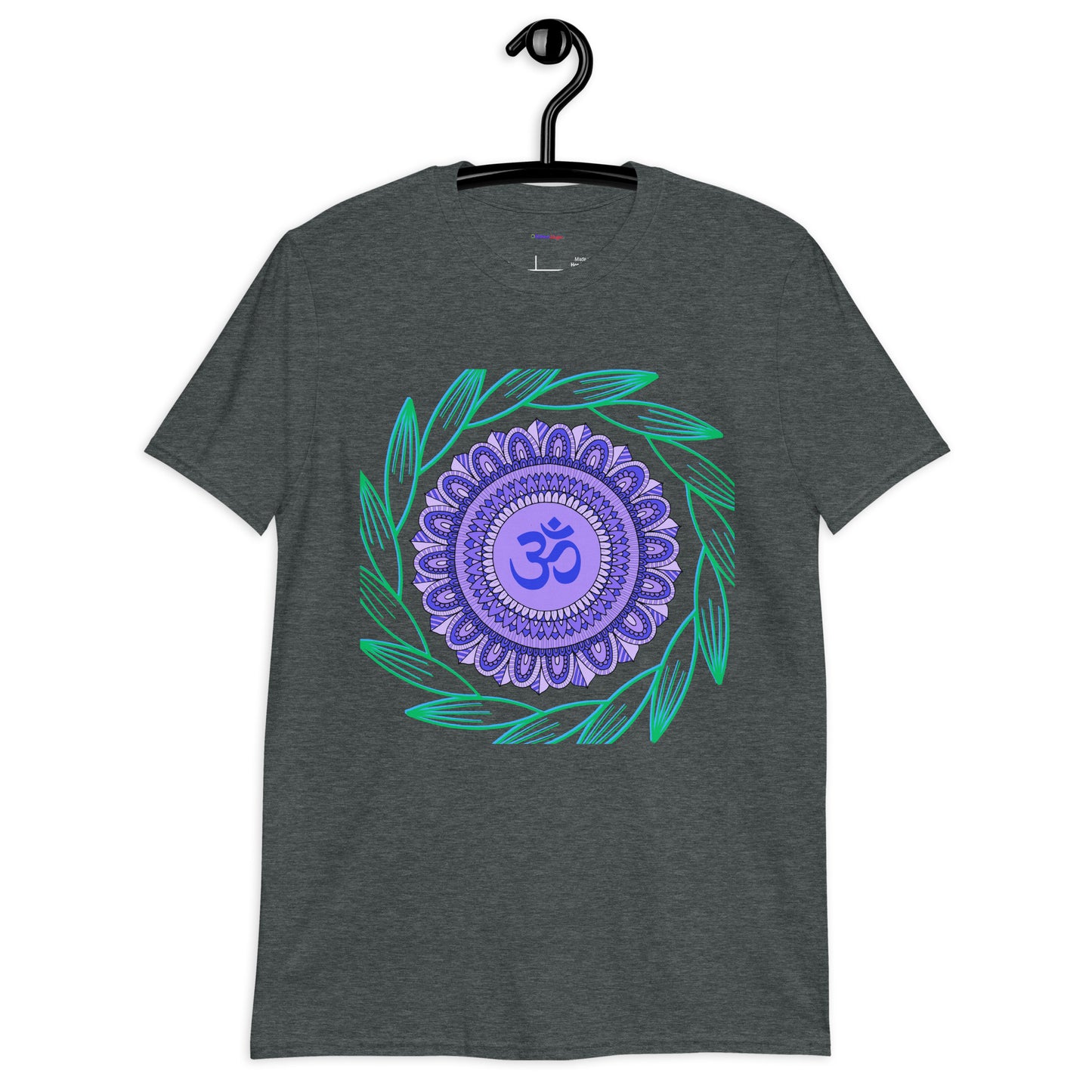 Mandala  On Ornament, Calmness Designs,   Short-Sleeve Unisex T-Shirt