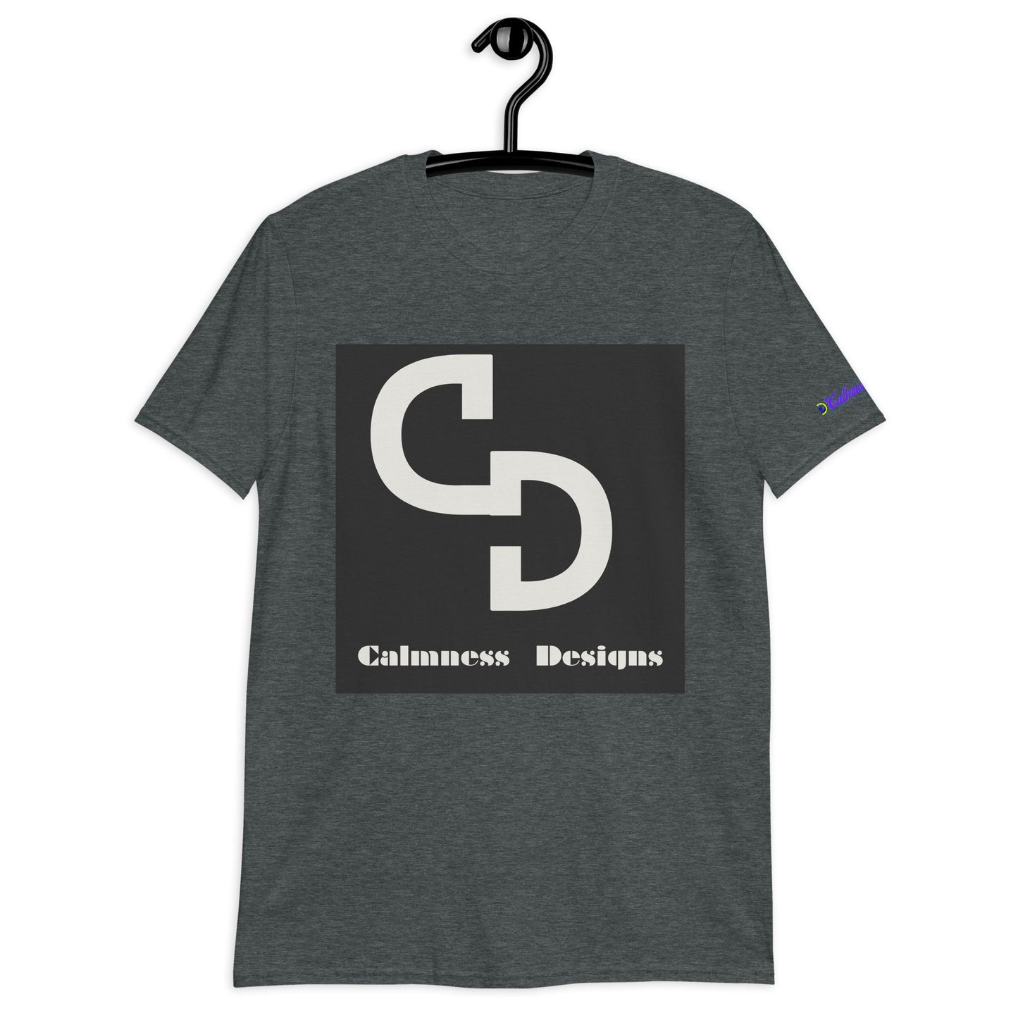 Calmness Designs, (C D) Logo, Creative Designs,  Short-Sleeve Unisex T-Shirt