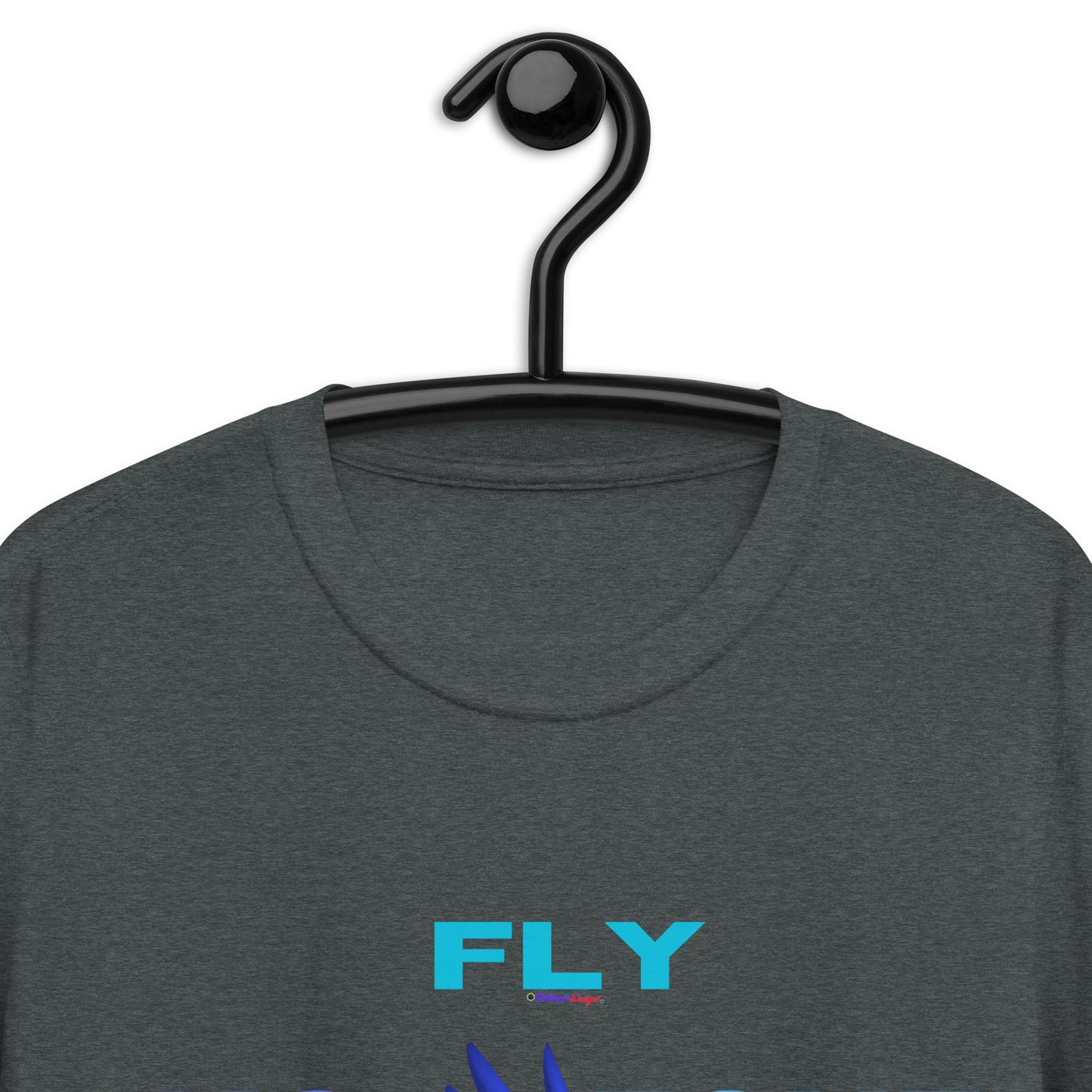 No Fly Zone, Beautiful Parrot Colorful, Flying, Calmness Designs,   Short-Sleeve Unisex T-Shirt