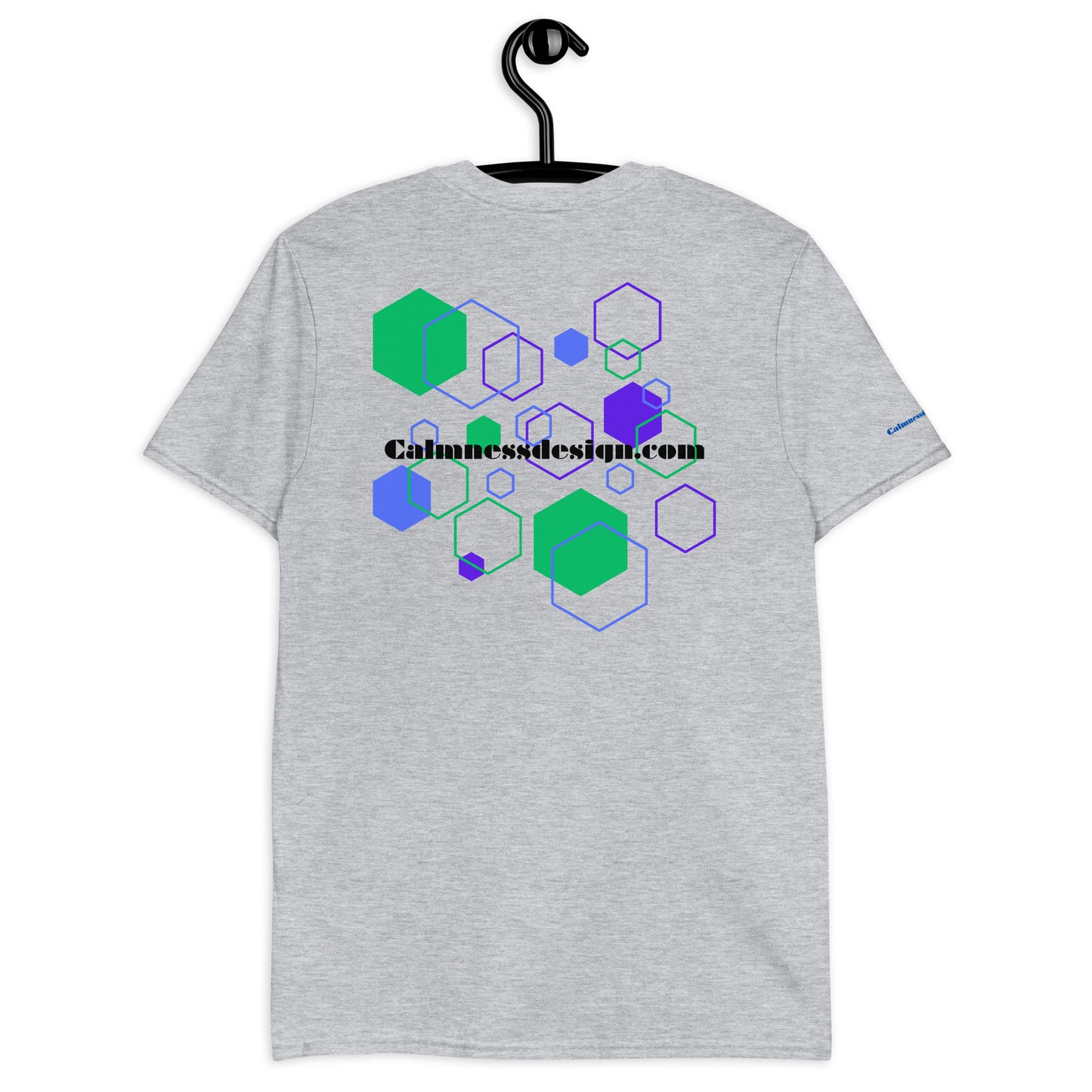 Hexagon Geometric Shapes, Calmnessdesign.COM Short-Sleeve Unisex T-Shirt