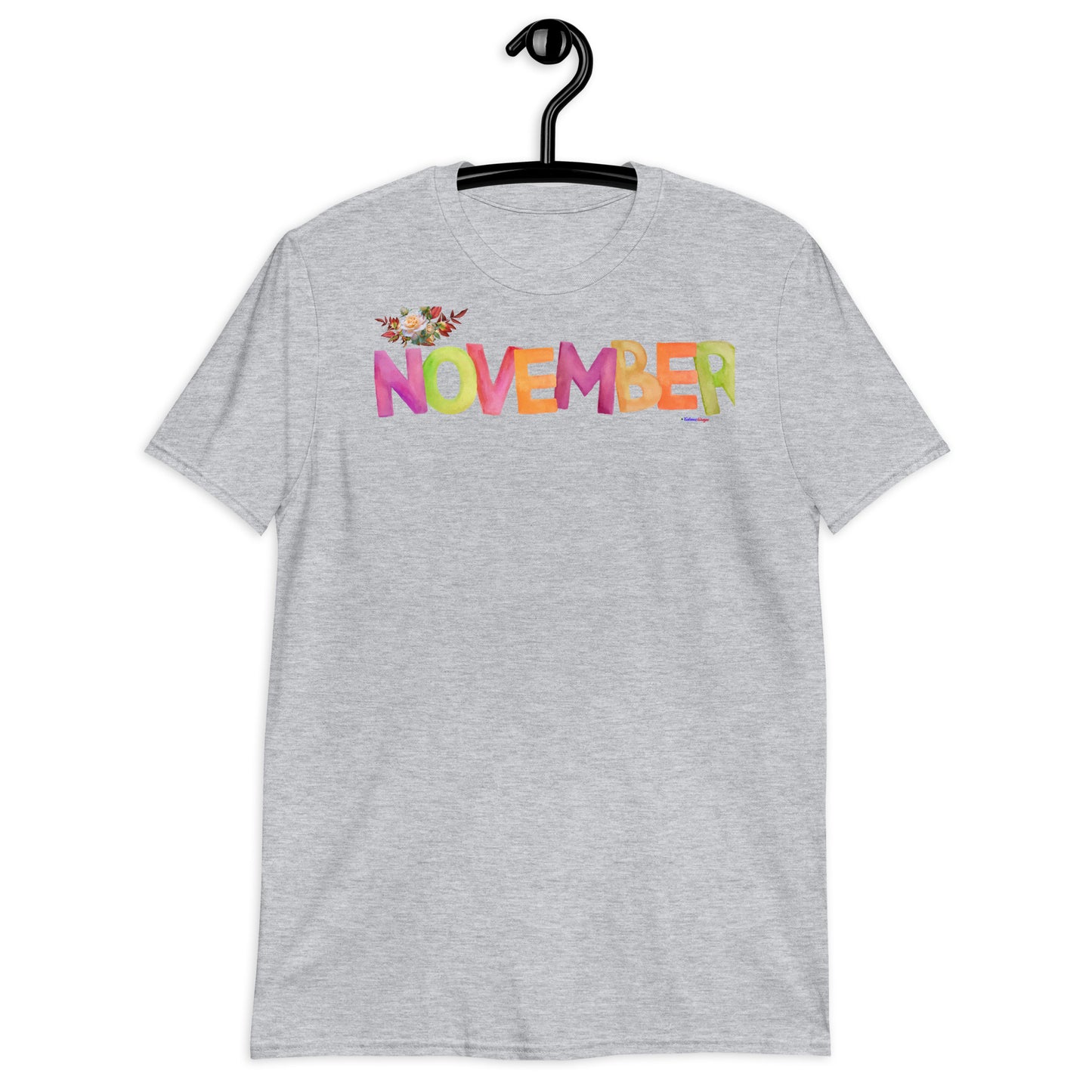 November, Calmness Designs, Short-Sleeve Unisex T-Shirt