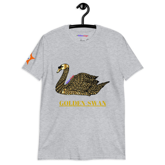 GOLDEN-SWAN, CALMNESS DESIGNS,  Creative Designer's, Short-Sleeve Unisex T-Shirt