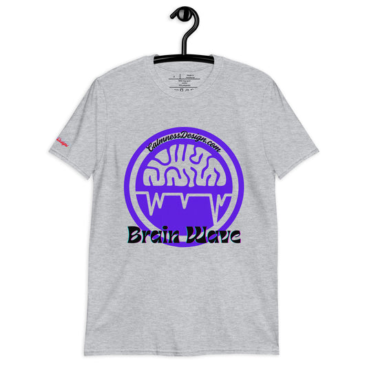 Brain Wave,  CALMNESSDESGIN.COM,  Short-Sleeve Unisex T-Shirt