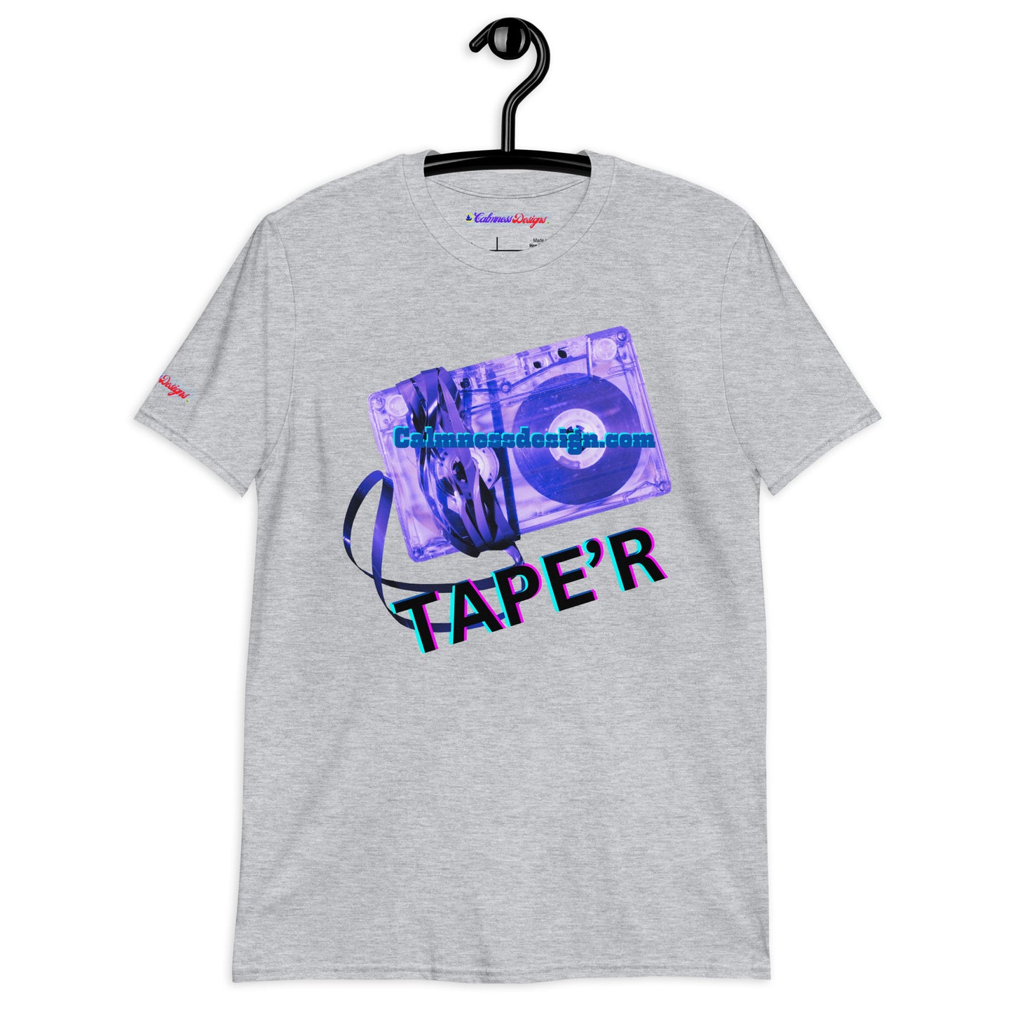 Cassette Tape, CALMNESSDESGIN.COM,  Short-Sleeve Unisex T-Shirt