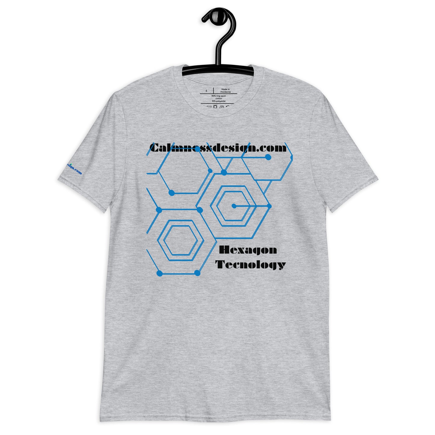 Hexagon Technology, Calmnessdesign.COM,  Short-Sleeve Unisex T-Shirt