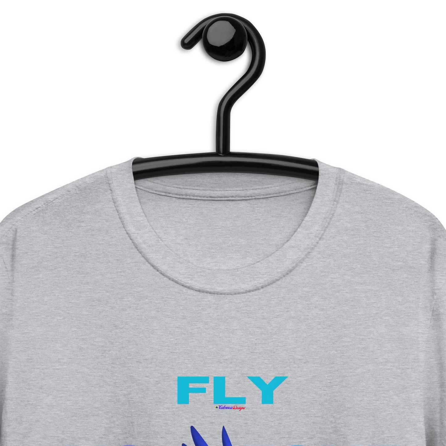 No Fly Zone, Beautiful Parrot Colorful, Flying, Calmness Designs,   Short-Sleeve Unisex T-Shirt