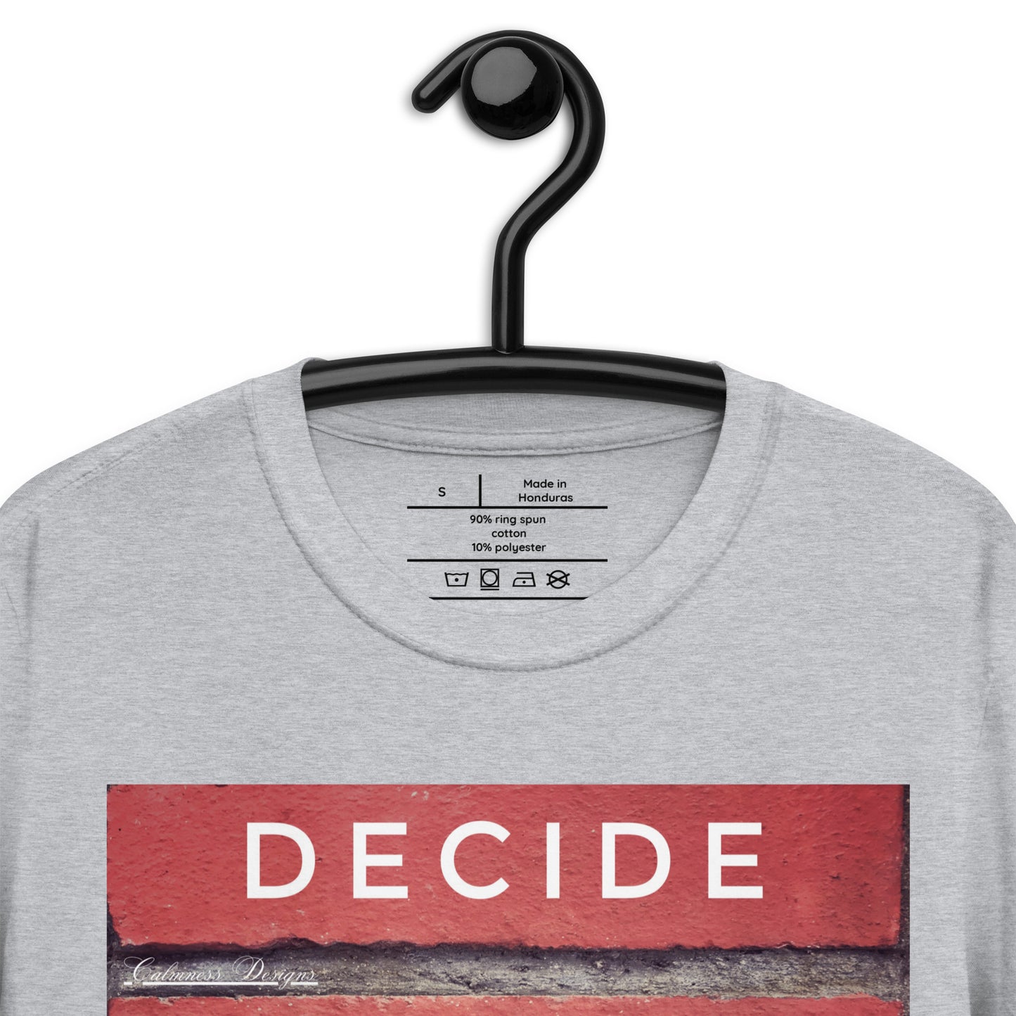 DECIDE, COMMIT, FOCUS, SUCCEED,  Calmness Designs, Creative Designs,   Short-Sleeve Unisex T-Shirt