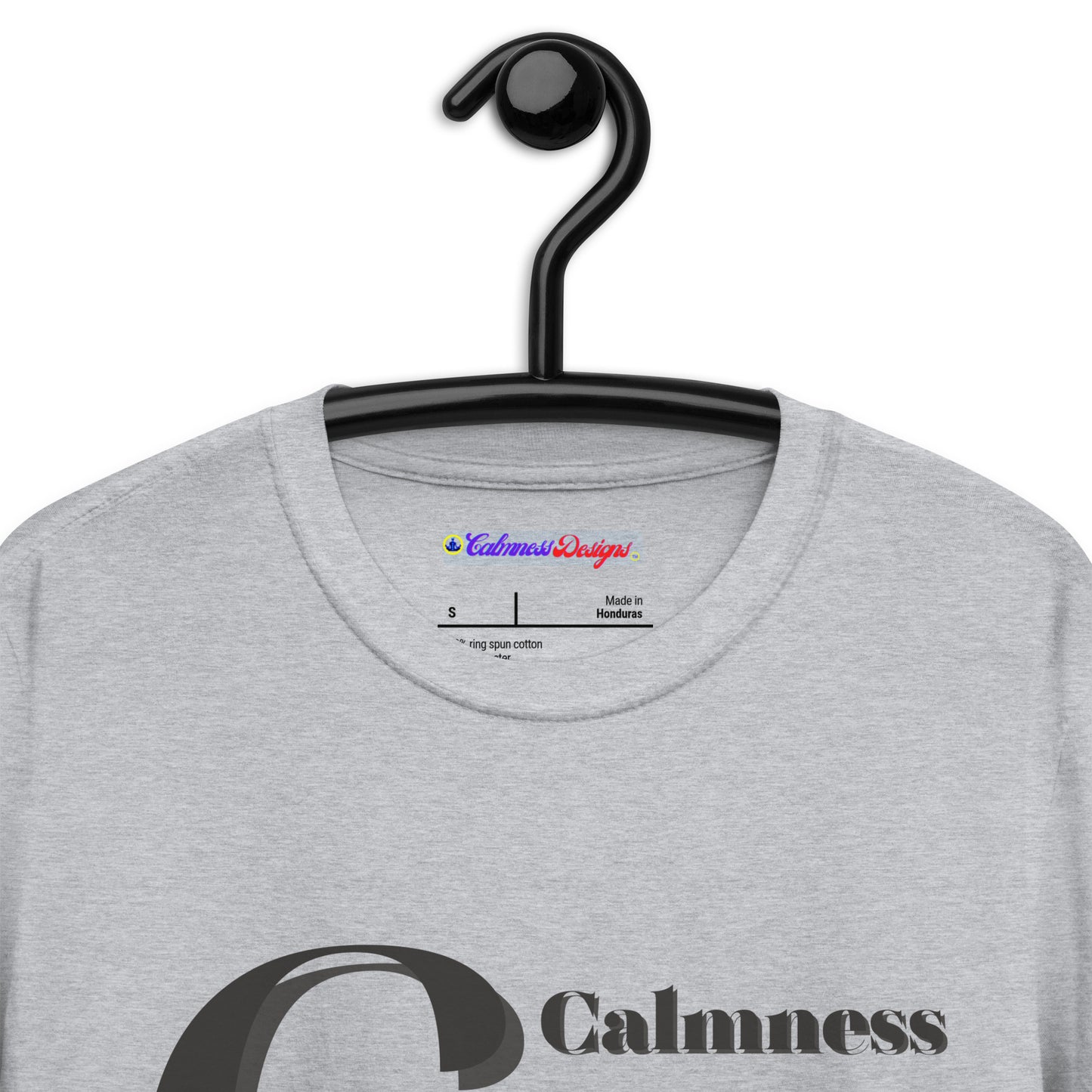 Logo CALMNESS DESIGNS, (C D), Calmness Designs, Creative Designs,   Short-Sleeve Unisex T-Shirt