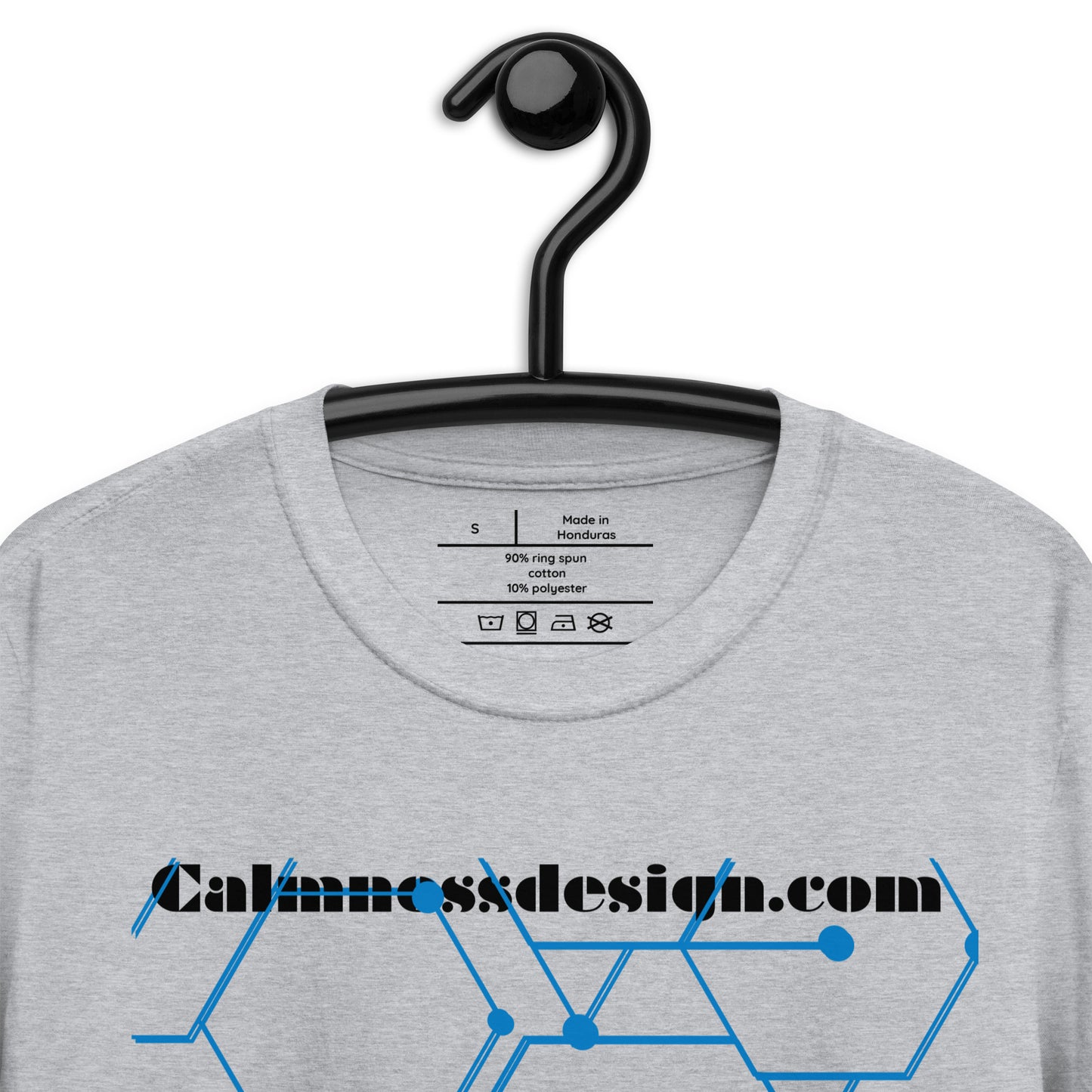 Hexagon Technology, Calmnessdesign.COM,  Short-Sleeve Unisex T-Shirt