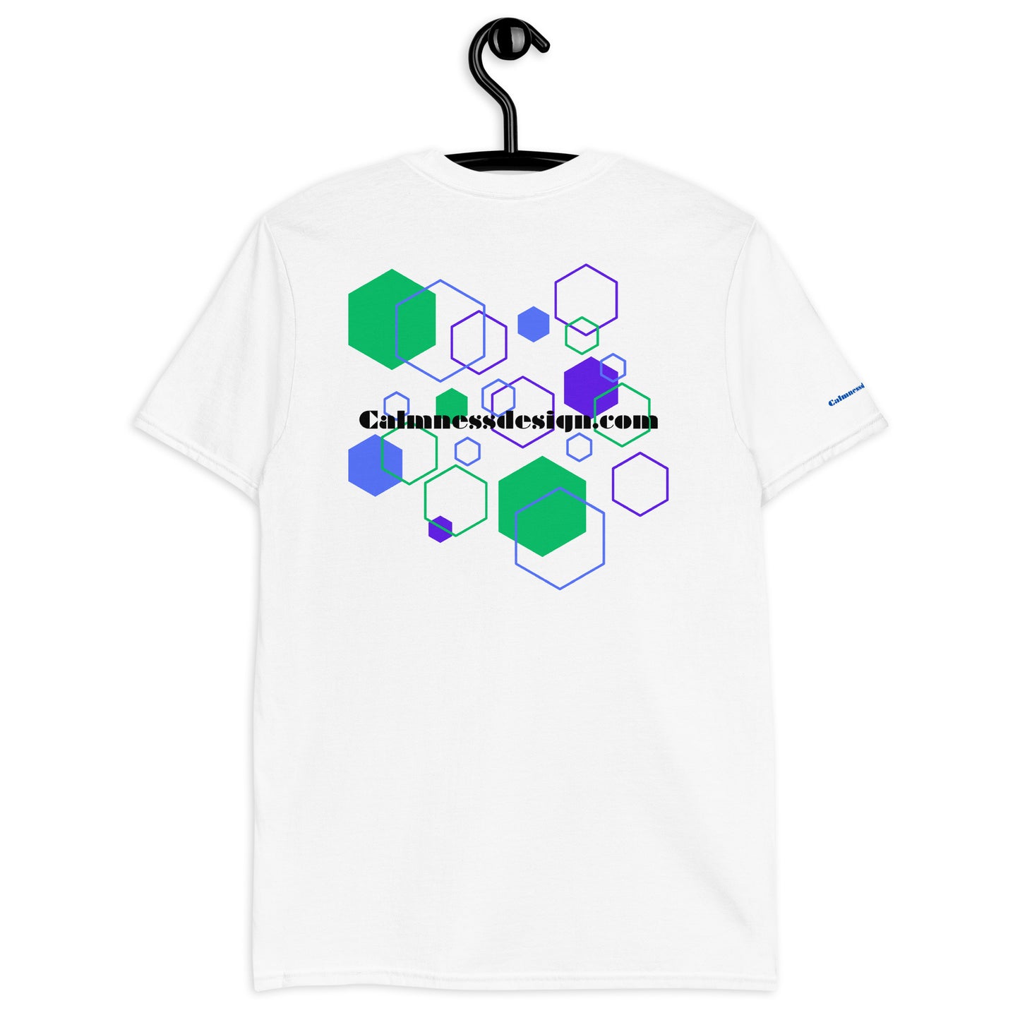 Hexagon Geometric Shapes, Calmnessdesign.COM Short-Sleeve Unisex T-Shirt