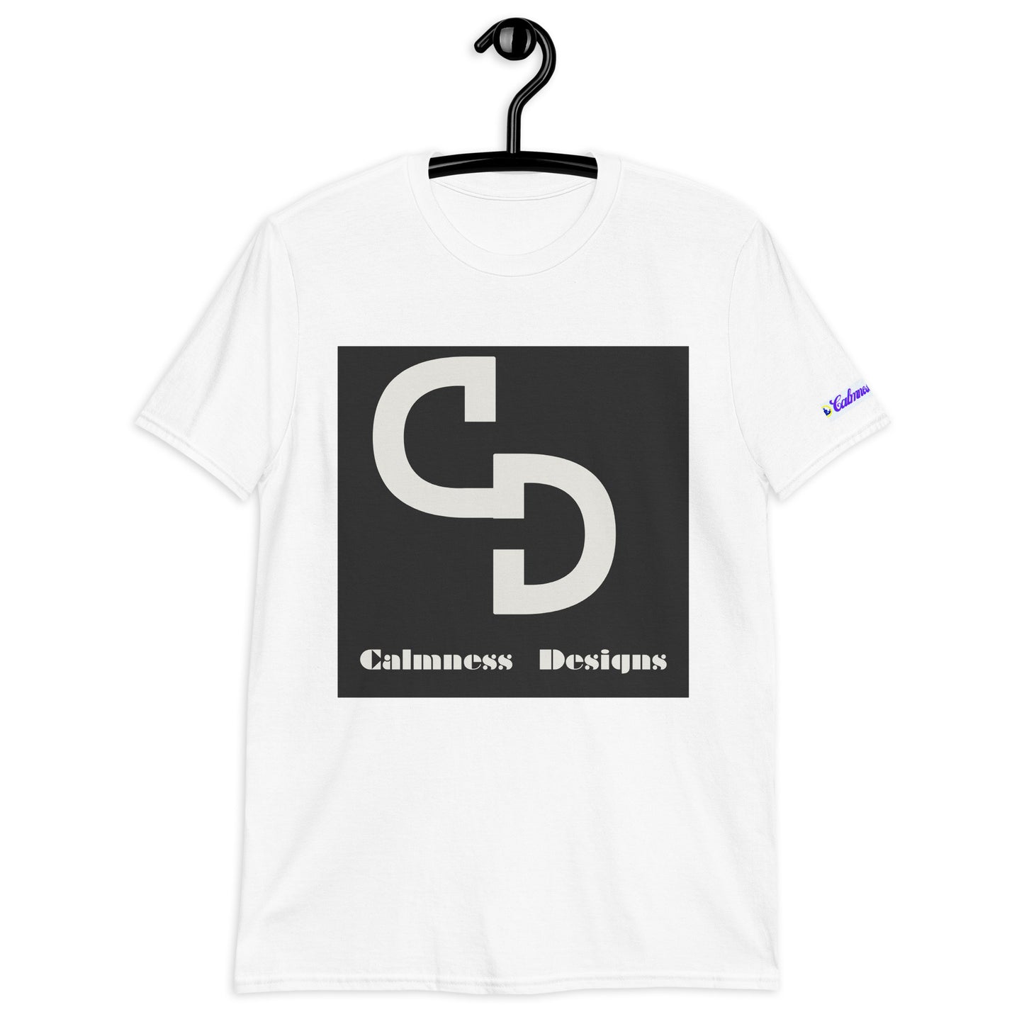 Calmness Designs, (C D) Logo, Creative Designs,  Short-Sleeve Unisex T-Shirt