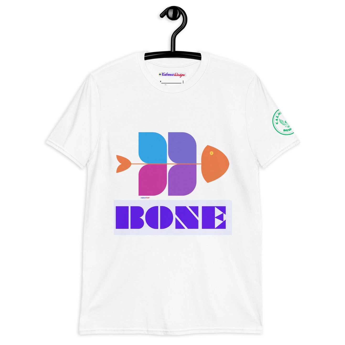 Fish Bone Diagram, CALMNESS DESIGNS,  Creative Designer's,  Short-Sleeve Unisex T-Shirt