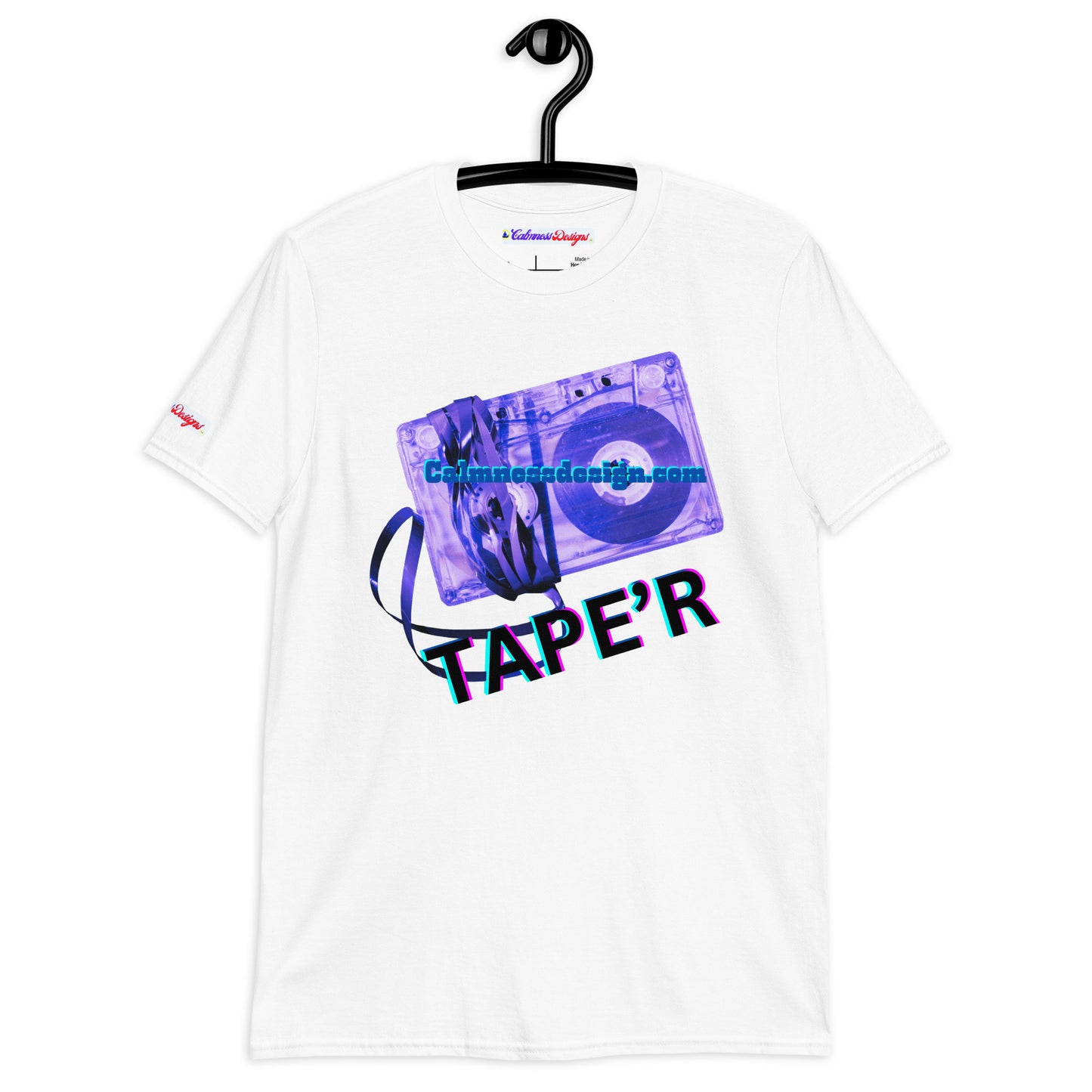 Cassette Tape, CALMNESSDESGIN.COM,  Short-Sleeve Unisex T-Shirt