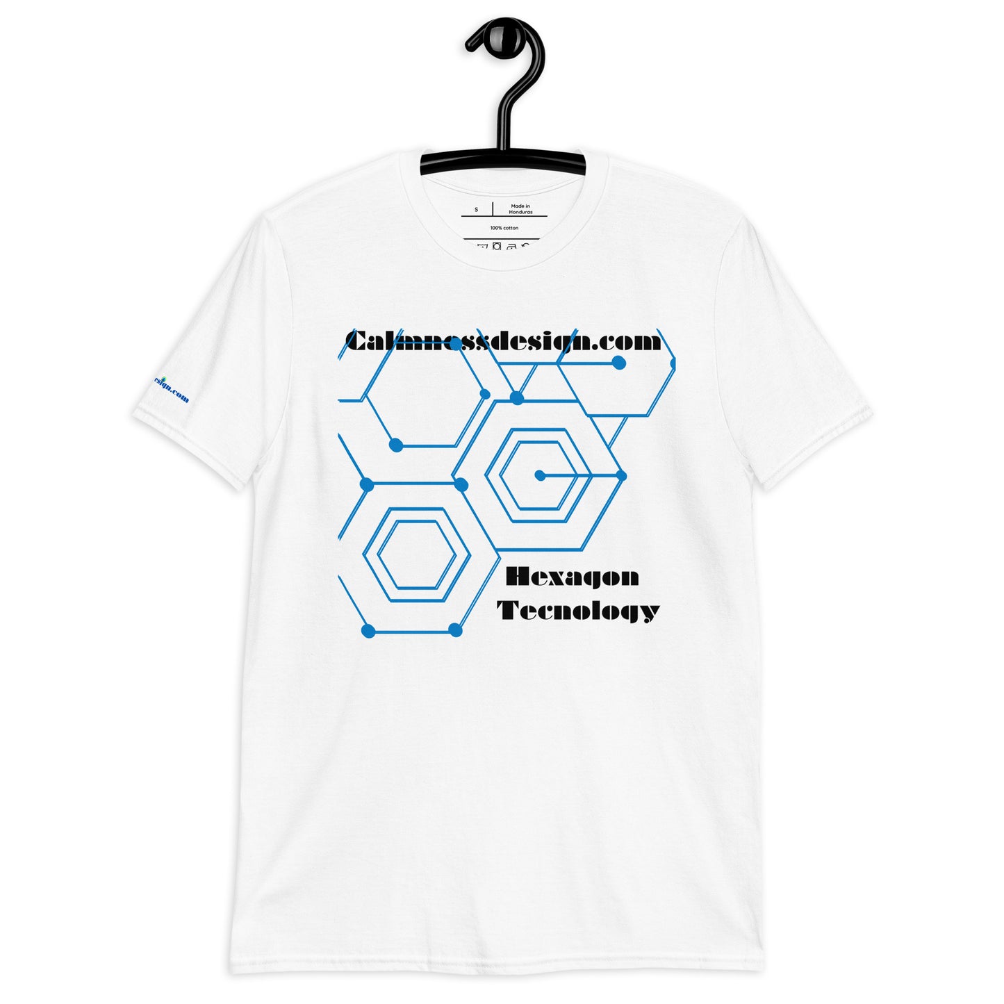 Hexagon Technology, Calmnessdesign.COM,  Short-Sleeve Unisex T-Shirt