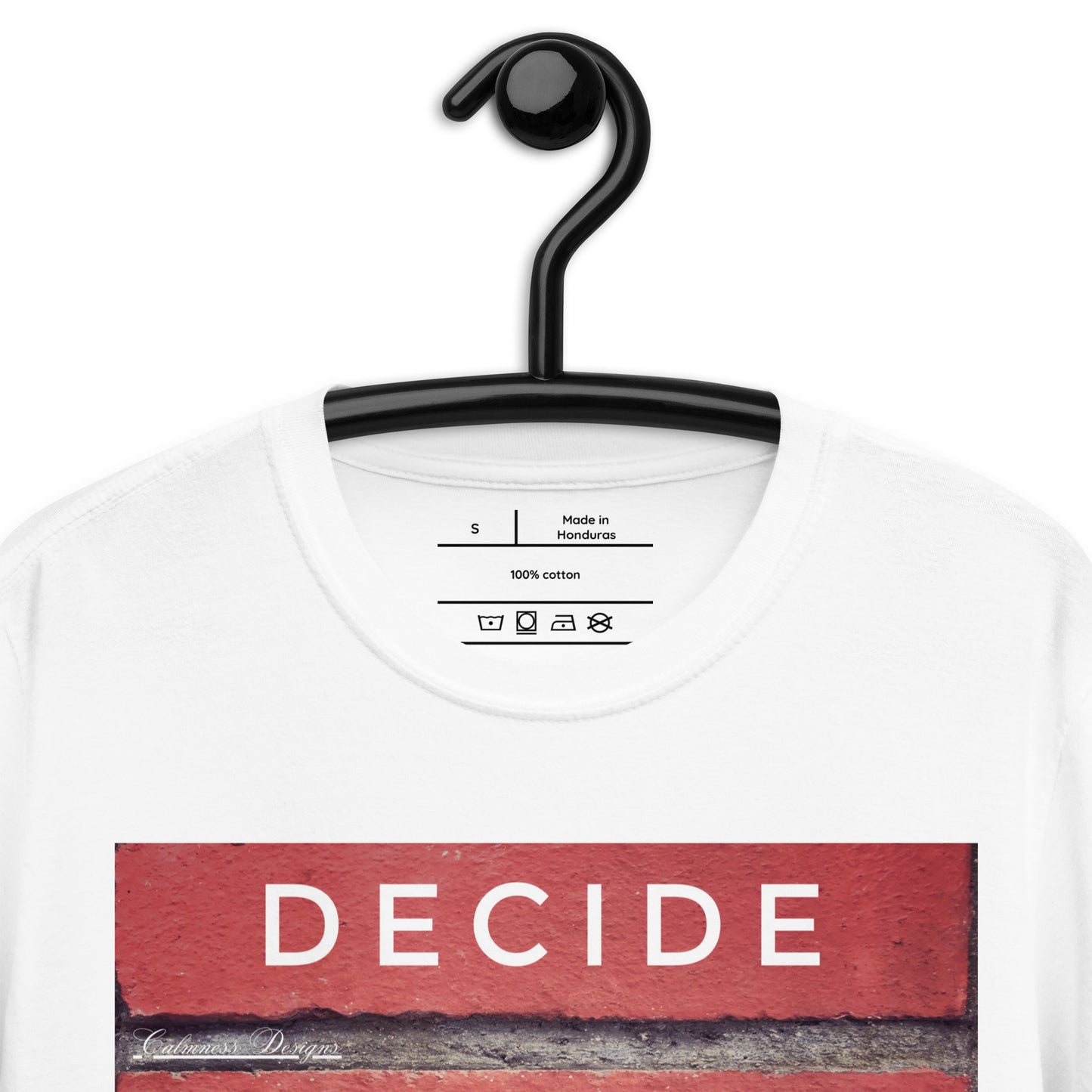 DECIDE, COMMIT, FOCUS, SUCCEED,  Calmness Designs, Creative Designs,   Short-Sleeve Unisex T-Shirt