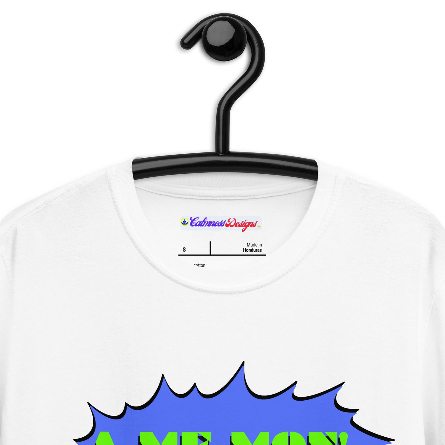 Scream Comic Speech Bubble, A ME MON!, Calmness Designs,   Short-Sleeve Unisex T-Shirt