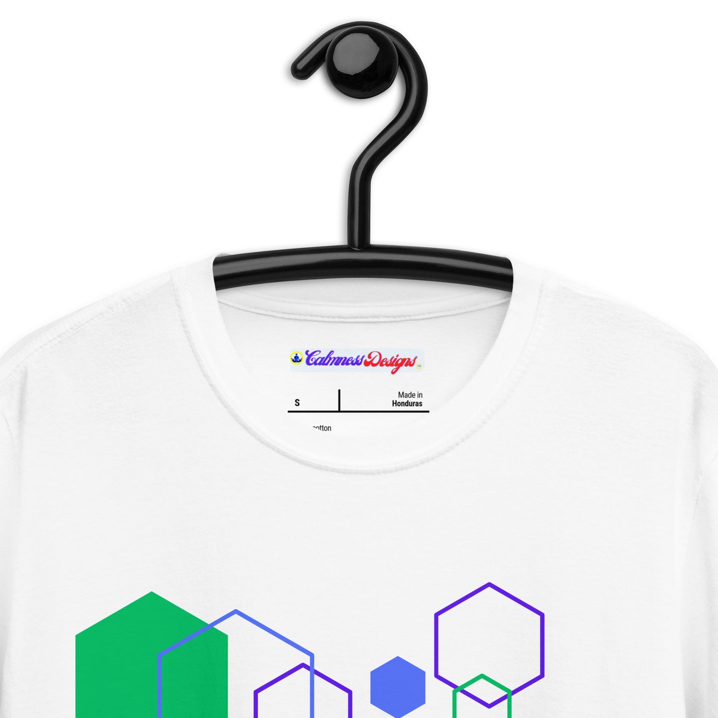 Hexagon Geometric Shapes, Calmnessdesign.COM Short-Sleeve Unisex T-Shirt