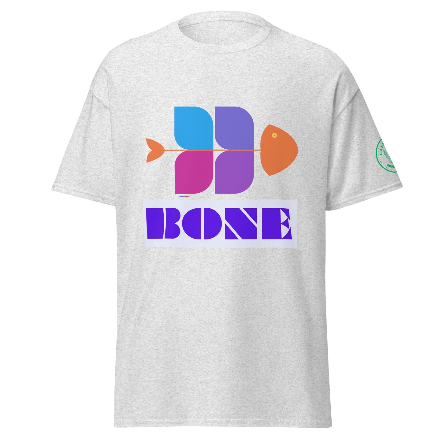 Fish Bone Diagram, CALMNESS DESIGNS,  Creative Designer's,  Unisex classic tee