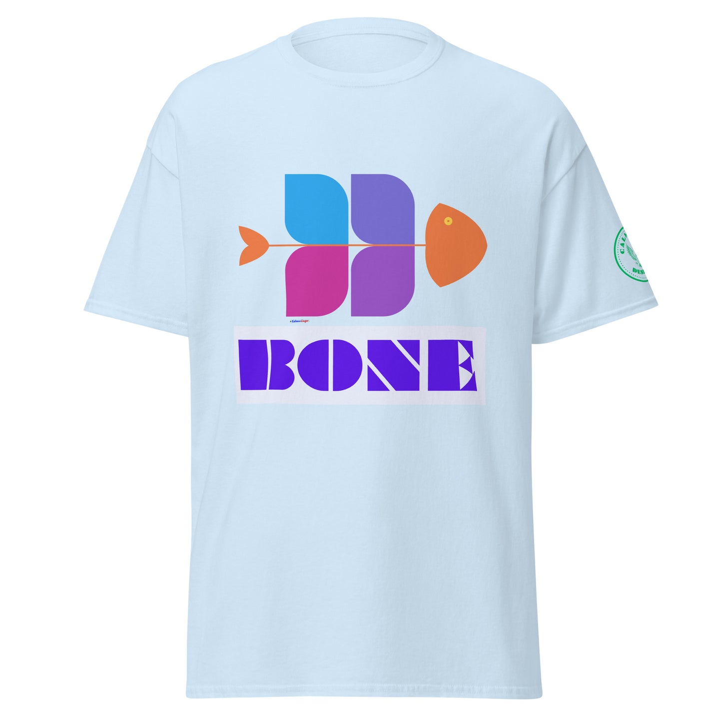 Fish Bone Diagram, CALMNESS DESIGNS,  Creative Designer's,  Unisex classic tee