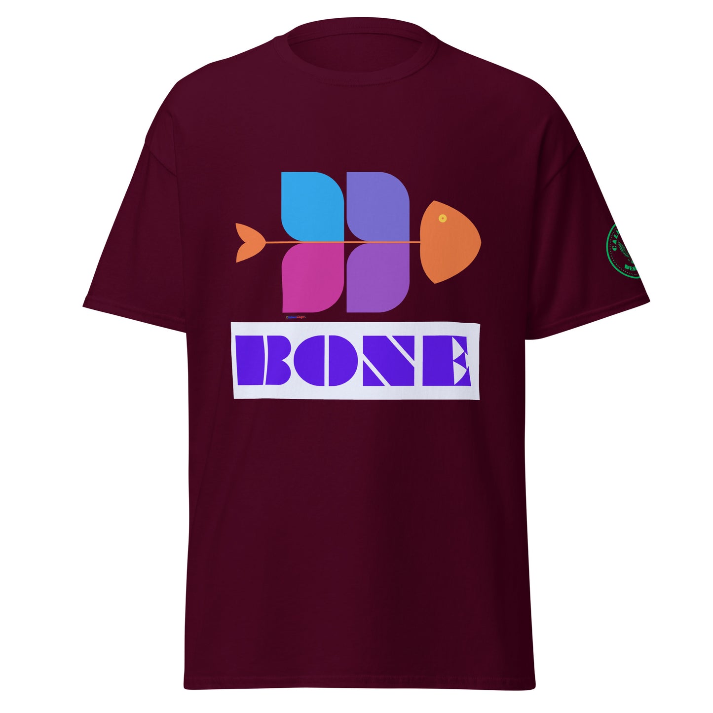 Fish Bone Diagram, CALMNESS DESIGNS,  Creative Designer's,  Unisex classic tee