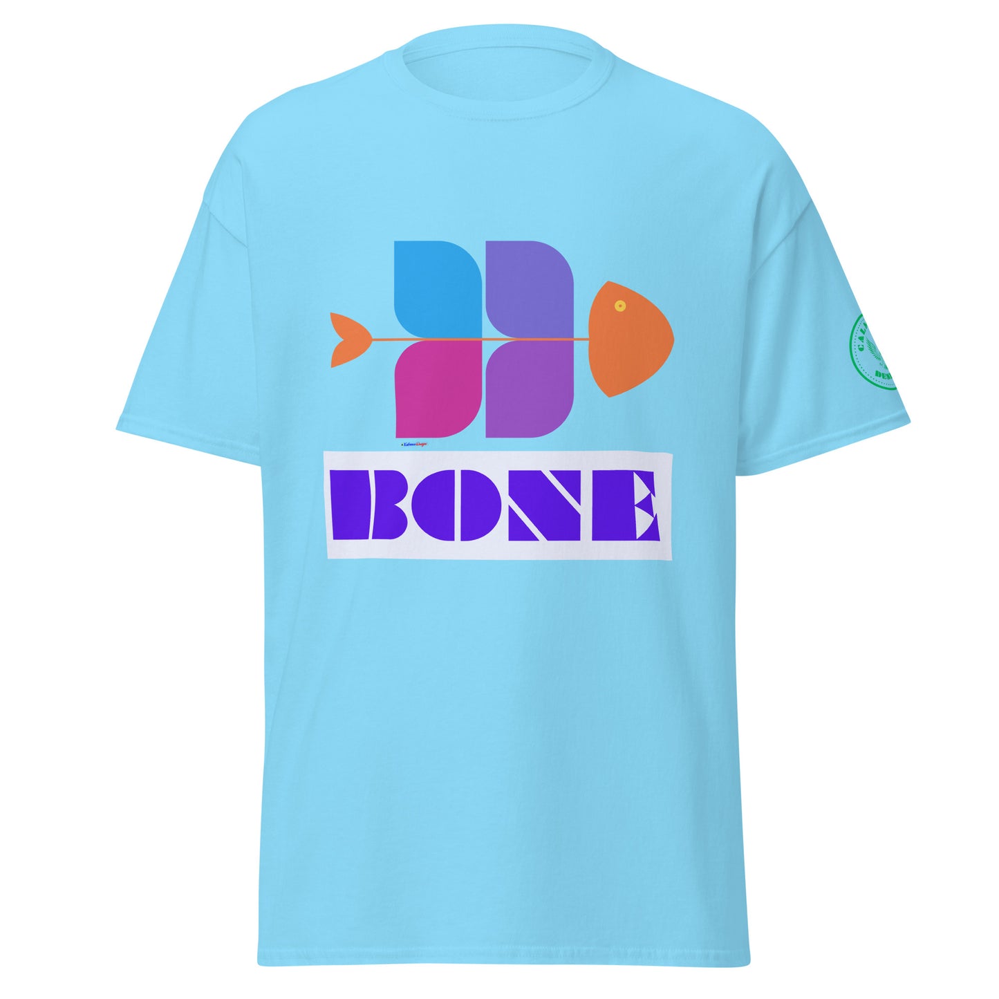 Fish Bone Diagram, CALMNESS DESIGNS,  Creative Designer's,  Unisex classic tee