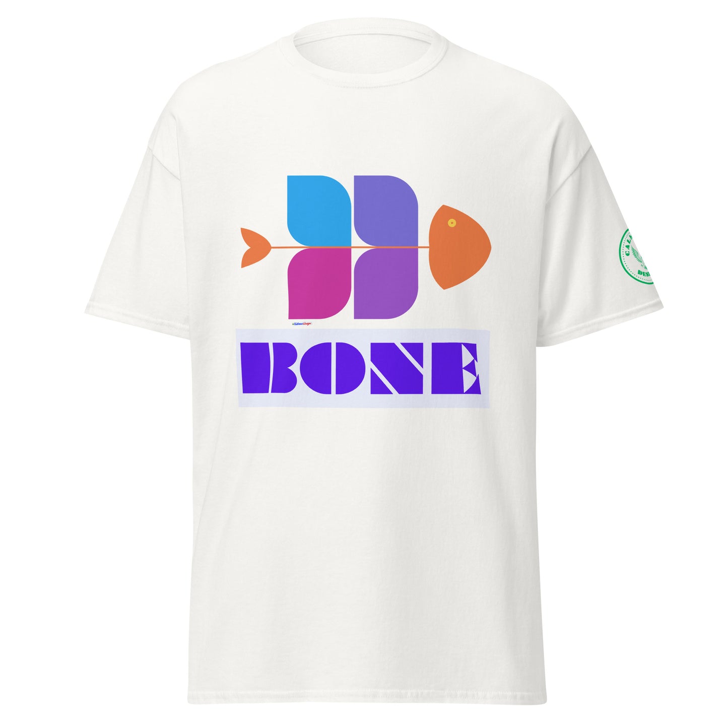 Fish Bone Diagram, CALMNESS DESIGNS,  Creative Designer's,  Unisex classic tee