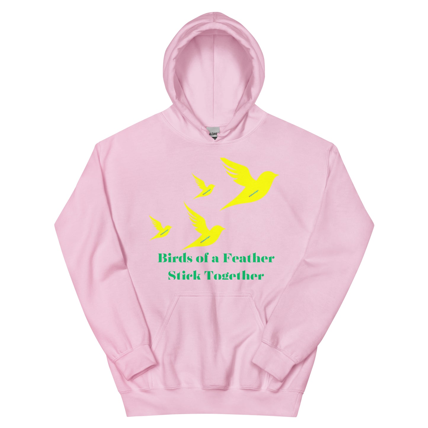 Birds of a Feather Stick Together, Flock of Birds Flying, Calmness Designs,  Unisex Hoodie