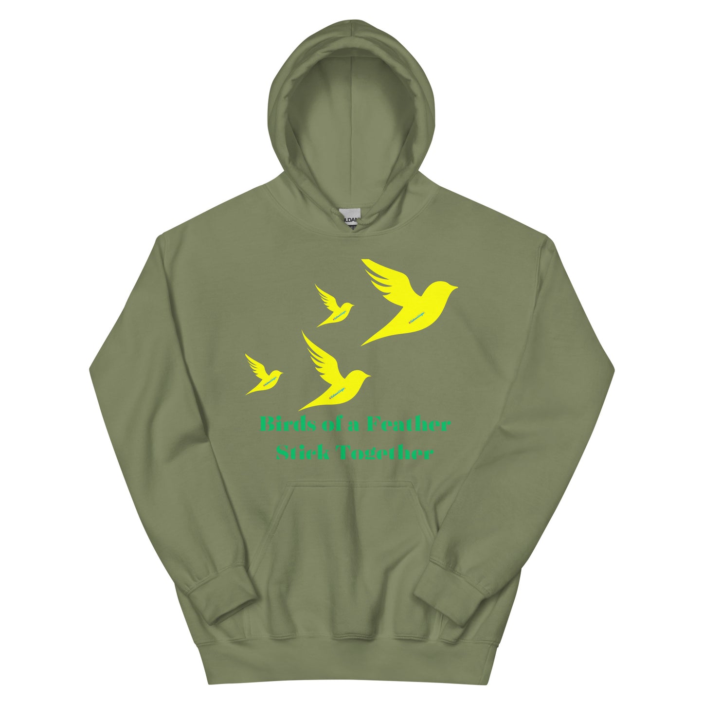 Birds of a Feather Stick Together, Flock of Birds Flying, Calmness Designs,  Unisex Hoodie