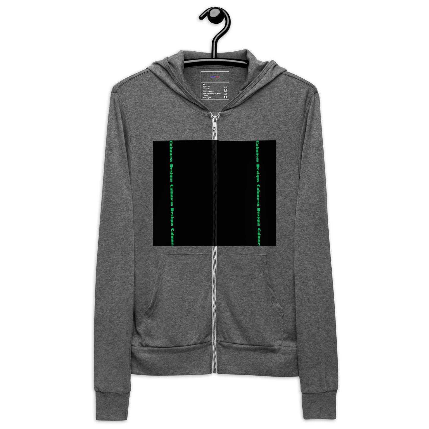 Calmness Designs, Creative Designs,  Unisex zip hoodie