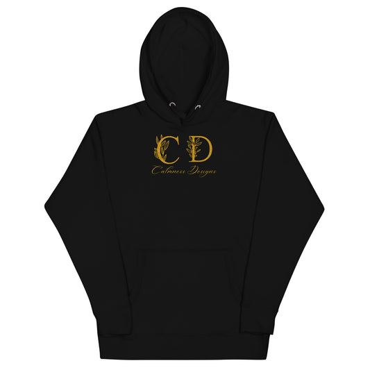 Gold-Calmness Designs, (C D),  Unisex Hoodie