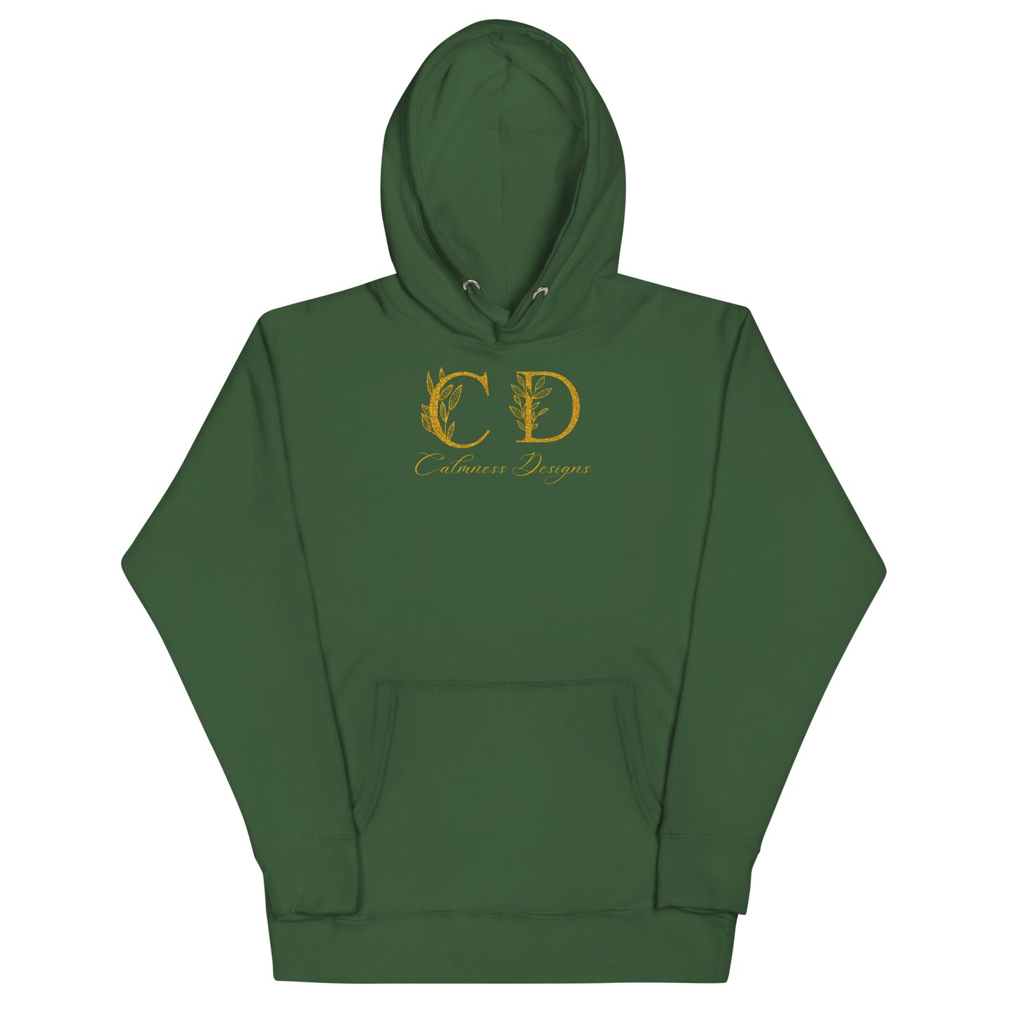 Gold-Calmness Designs, (C D),  Unisex Hoodie