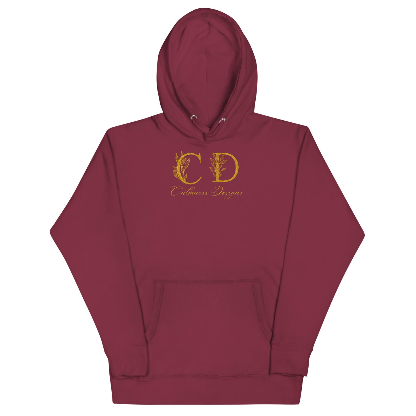 Gold-Calmness Designs, (C D),  Unisex Hoodie